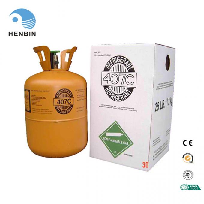 11.3kg Disposable Cylinder New Mixed R407c Refrigerant Gas